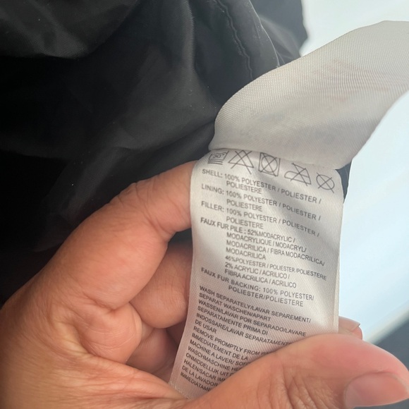 #2 Brave Soul black mid-length winter jacket with belt - Picture 9 of 9